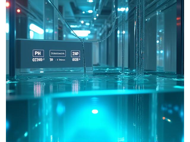 水質センサーと自動調整装置